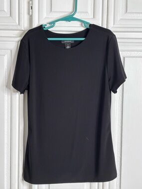 Halogen Black Short-Sleeve Crewneck Tee sz XS